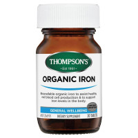 Thompson's Organic Iron 24mg 30 Tablets